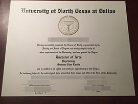 purchase realistic University of North Texas at Dallas degree