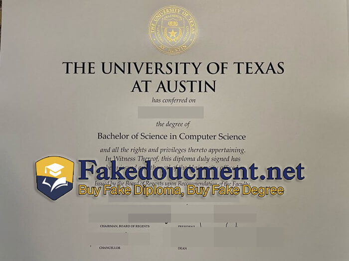 purchase realistic University of Texas at Austin diploma