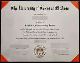 purchase realistic University of Texas at El Paso degree