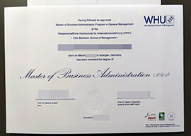 purchase realistic WHU Otto Beisheim School of Management degree