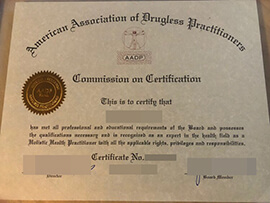 purchase realistic American Association of Drugless Practitioners certificate