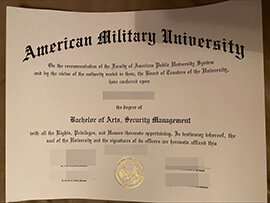 purchase realistic American Military University degree