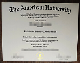 purchase realistic American University degree