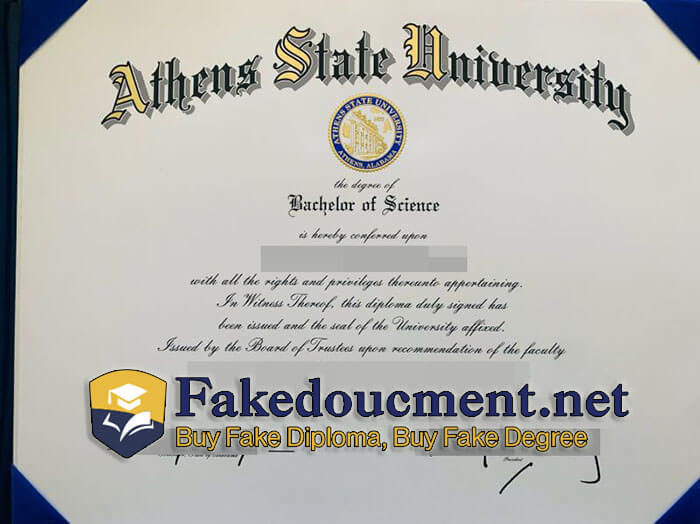 purchase realistic Athens State University diploma