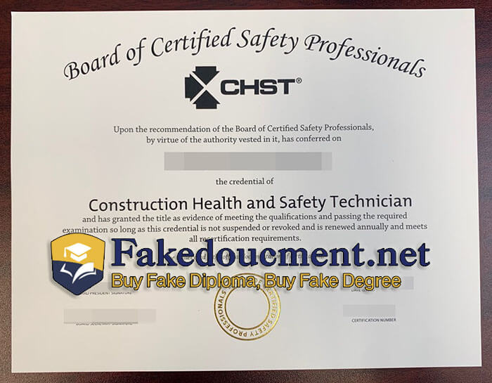 purchase realistic Board of Certified Safety Professionals certificate