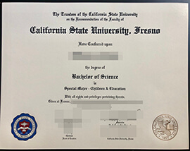 purchase realistic California State University, Fresno degree