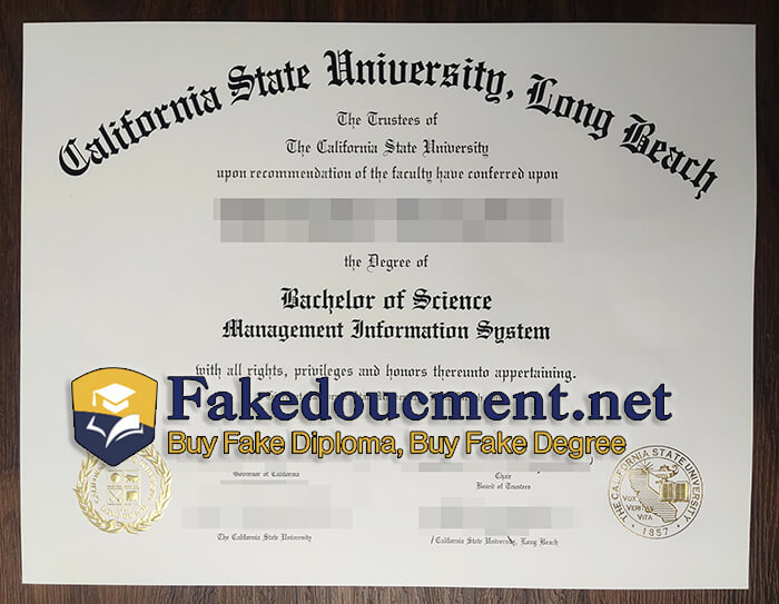 purchase realistic California State University, Long Beach diploma