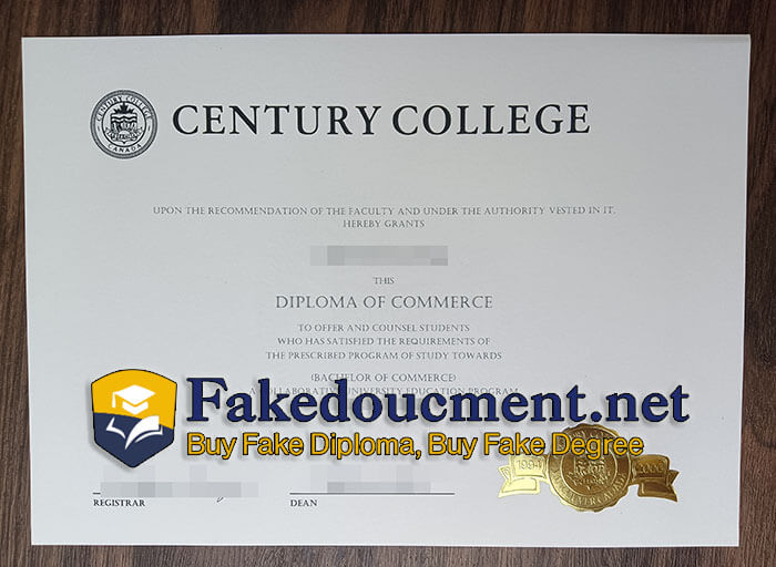 purchase realistic Century College diploma