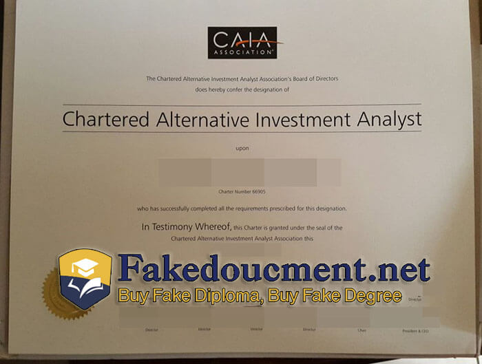 purchase realistic Chartered Alternative Investment Analyst certificate