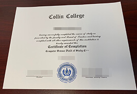 purchase realistic Collin College certificate