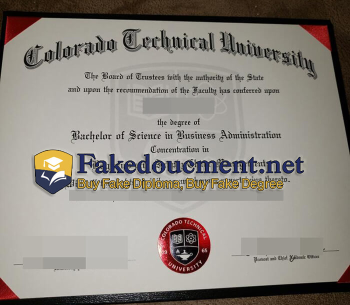 purchase realistic Colorado Technical University diploma