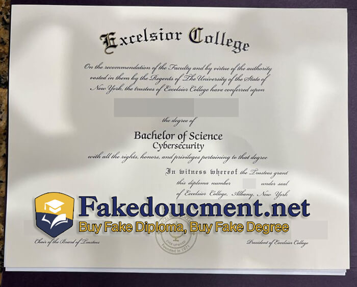 purchase realistic Excelsior College diploma