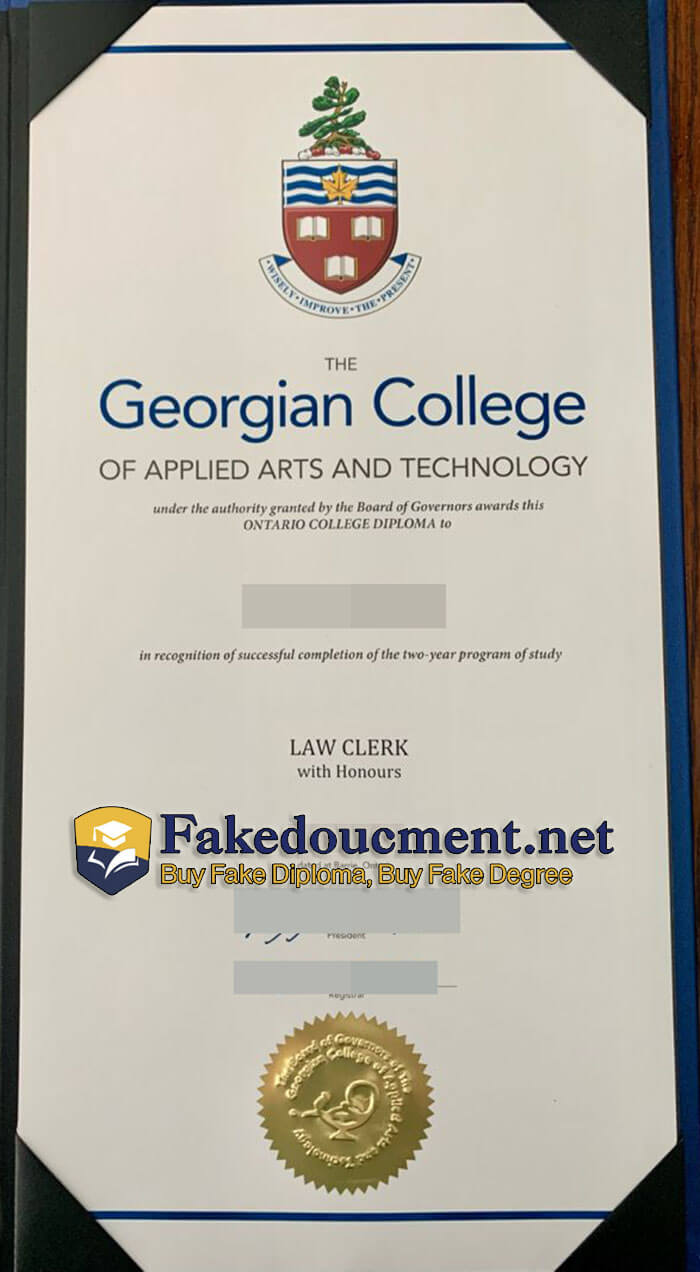 purchase realistic Georgian College degree