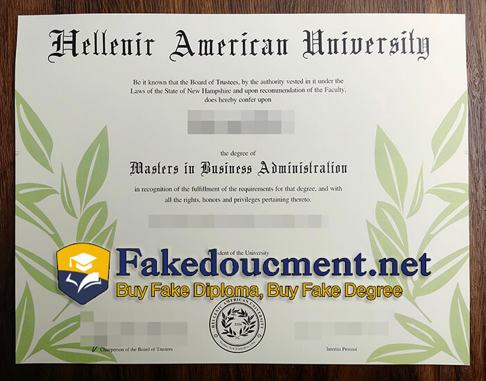 purchase realistic Hellenic American University diploma