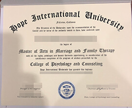 purchase realistic Hope International University degree