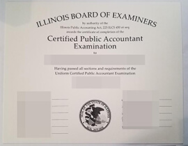 purchase realistic Illinois Board of Examiners CPA certificate