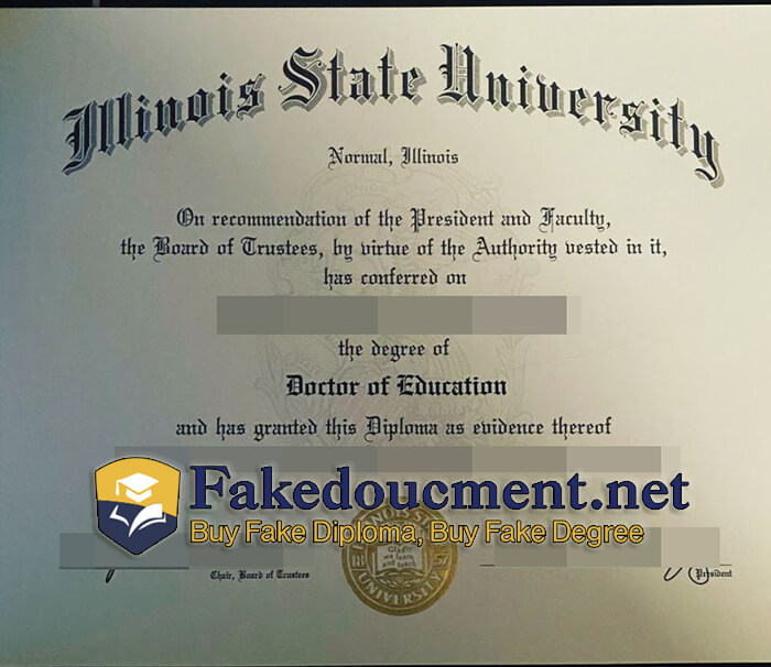 purchase realistic Illinois State University diploma