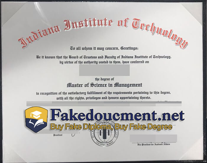 purchase realistic Indiana Institute of Technology diploma