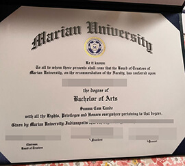 purchase realistic Marian University degree