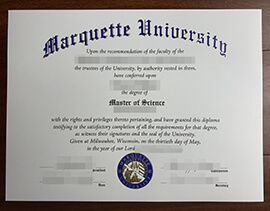 purchase realistic Marquette University degree