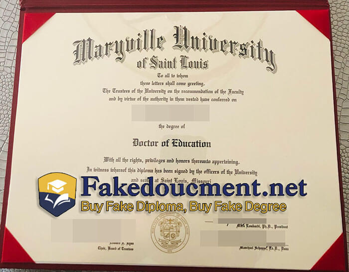 purchase realistic Maryville University of Saint Louis diploma