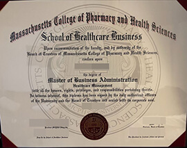 purchase realistic Massachusetts College of Pharmacy and Health Sciences degree