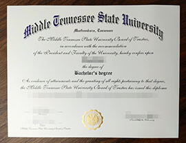 purchase realistic Middle Tennessee State University degree
