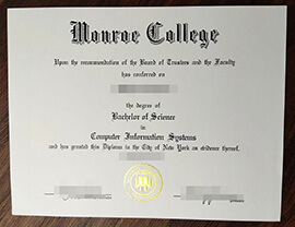 purchase realistic Monroe College degree