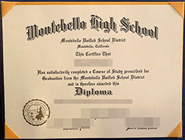 purchase realistic Montebello High School diploma