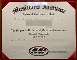 purchase realistic Musicians Institute degree