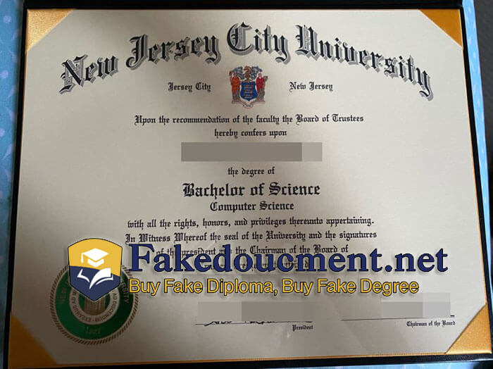 purchase realistic New Jersey City University diploma