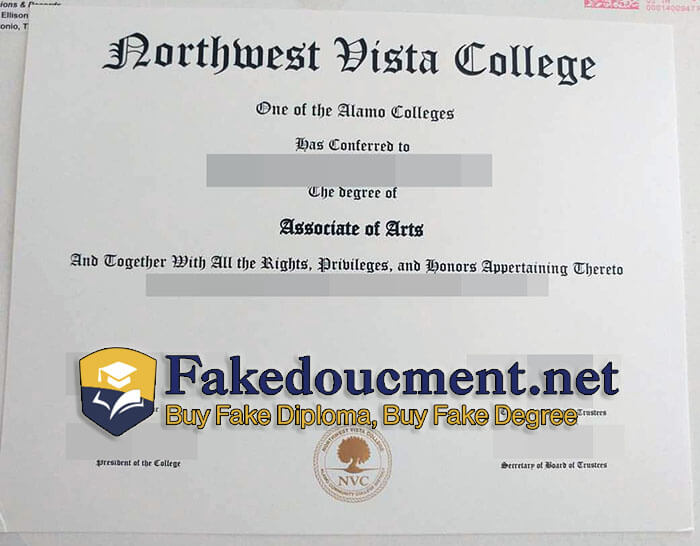 purchase realistic Northwest Vista College diploma