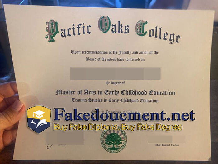 purchase realistic Pacific Oaks College diploma