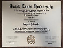 purchase realistic Saint Louis University degree