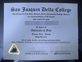 purchase realistic San Joaquin Delta College degree