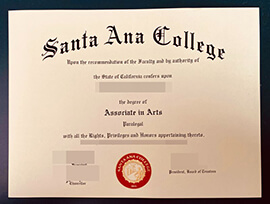 purchase realistic Santa Ana College degree