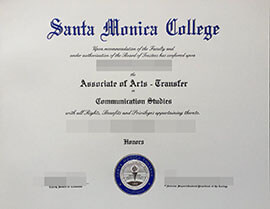 purchase realistic Santa Monica College certificate