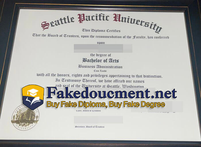 purchase realistic Seattle Pacific University diploma