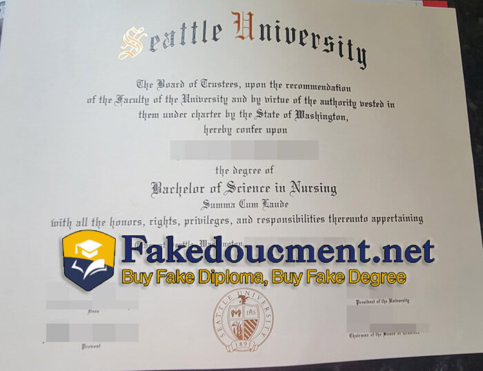 purchase realistic Seattle University diploma