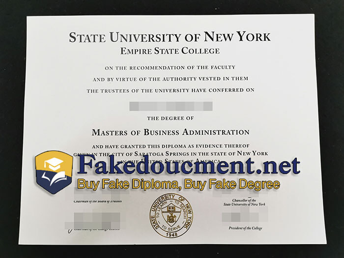 purchase realistic State University of New York Empire State College diploma