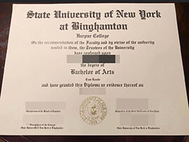 purchase realistic State University of New York at Binghamton degree