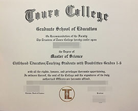 purchase realistic Touro College degree