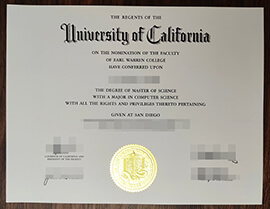 purchase realistic University of California, San Diego degree