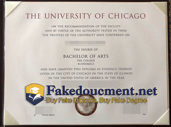 purchase realistic University of Chicago diploma