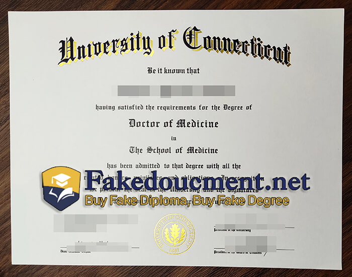 purchase realistic University of Connecticut diploma