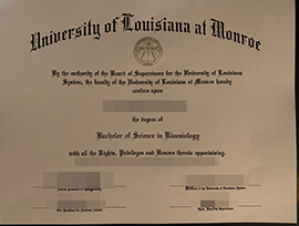 purchase realistic University of Louisiana at Monroe degree