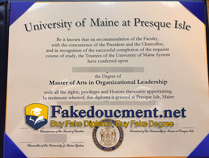 Buy University of Maine at Presque Isle degree online.