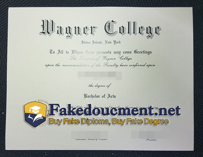 purchase realistic Wagner College diploma