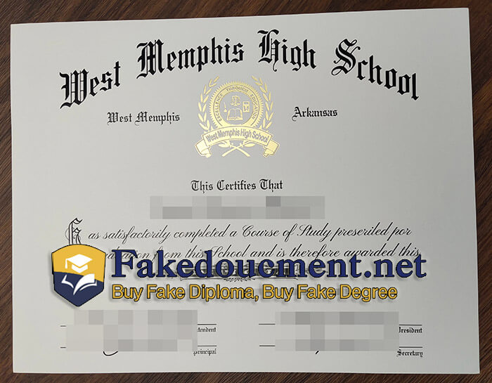 purchase realistic West Memphis High School diploma