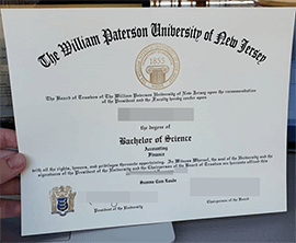 purchase realistic William Paterson University of New Jersey diploma